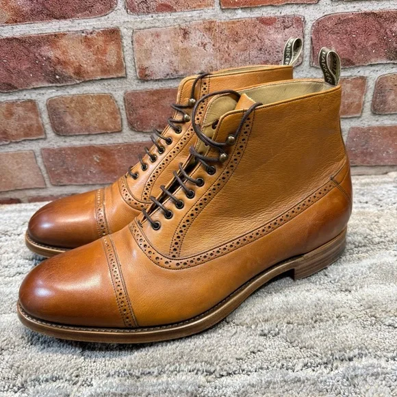Barker Made in England lace up boots men’s s 11.5 US (10.5 UK ) - Picture 1 of 16